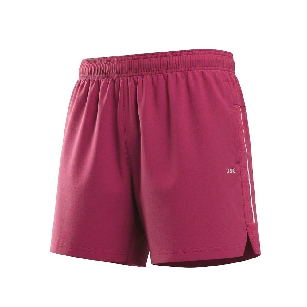 DSG Stride Short Mens Large 5 inch Inseam Raspberry Athletic Built in Brief